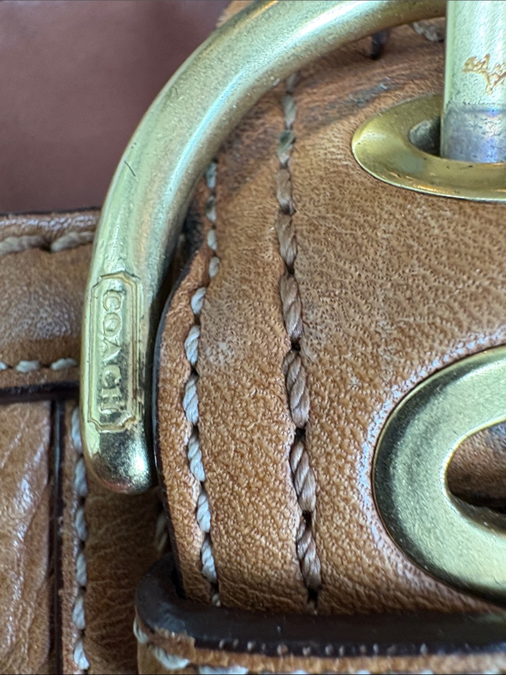 Coach Y2K SoHo Tote, Braided Handles, British Tan, Brass Hardware - Mint - Picture 8 of 11